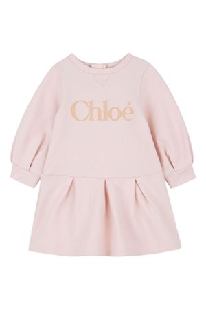 pink cotton dress CHLOÉ KIDS | C2070946J